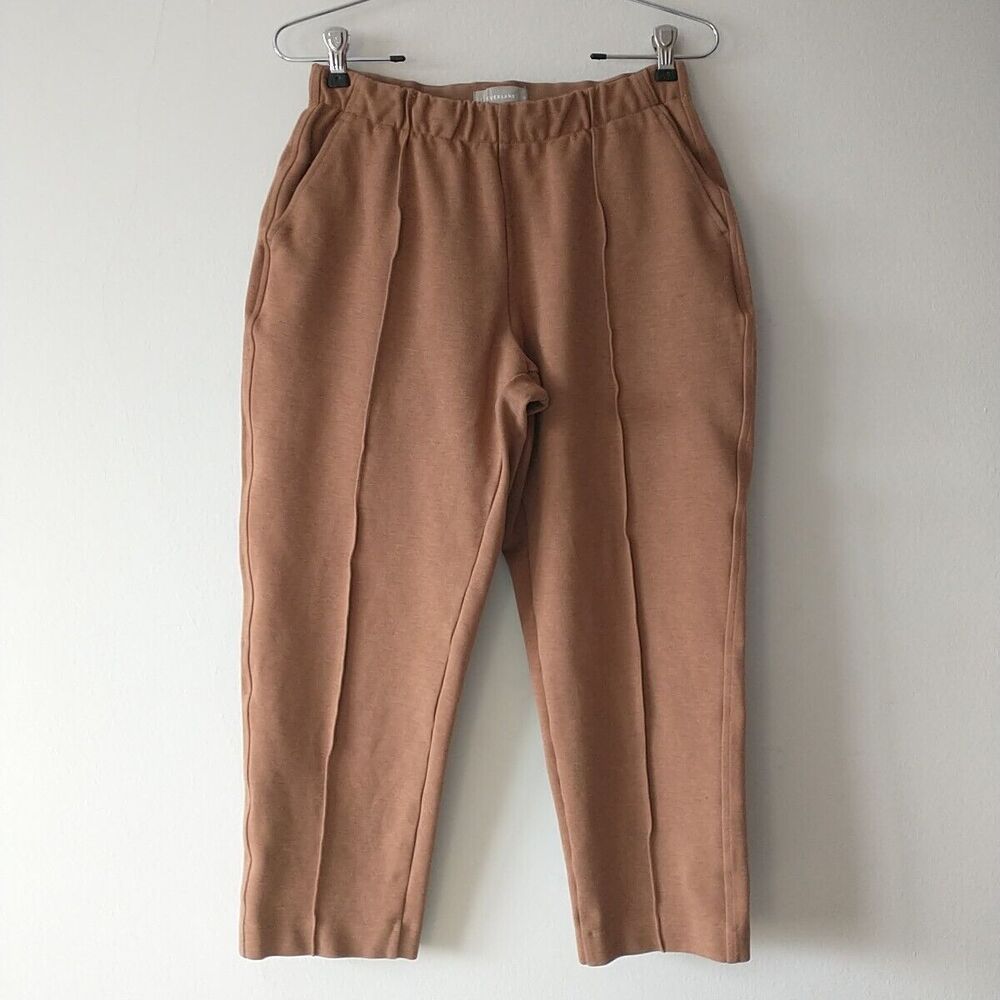 EVERLANE The Dream Pant Women M Brown Pull On Ankle Pocket Drawstring Office